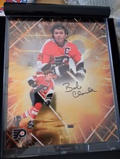 BOBBY CLARKE Signed Fanatics NHL UW Emanate  FLYERS COLOR MATCH ORANGE 09/25