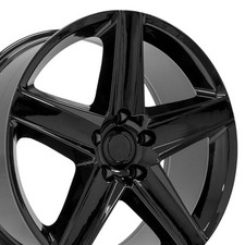 Set4 20x9 Black 9082 Rims Fit Jeep Grand Cherokee