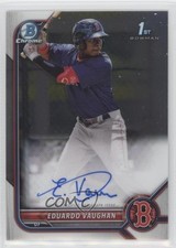 2022 Bowman Chrome Prospect Auto Eduardo Vaughan #CPA-EV Auto 0u0o