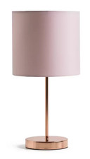Argos Home Table Lamp Satin Stick Rose Gold & Blush Pink IP20 LED Desk Lamp