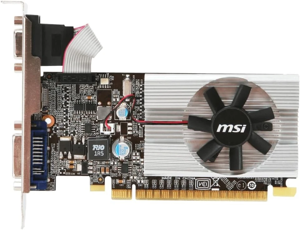 (Factory Refurbished) MSI 1GB DDR3 PCIe 2.0 Low Profile N210-MD1G/D3 Video Card - Image 2 of 4