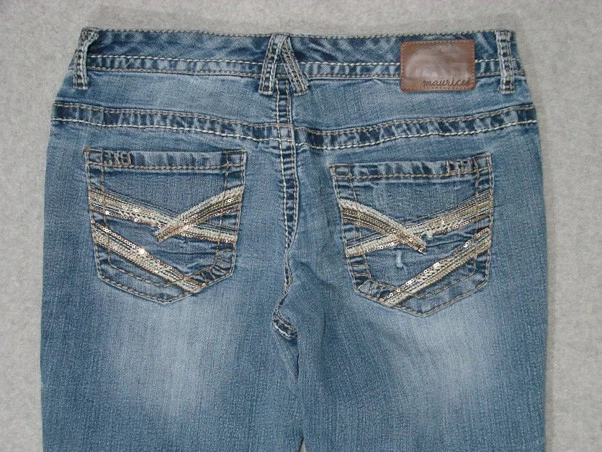 TC05451 **MAURICES** JEANS BOOT CUT MUJER talla 5/6S; JEANS SÓLIDOS Foto 3 de 4