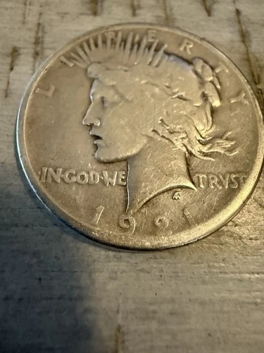 New Listing1921 United States Peace One Dollar S$1 Silver Coin -High Relief