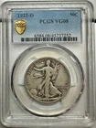 1921-D   WALKING LIBERTY HALF DOLLAR   PCGS VG8   KEY DATE OF THE SET
