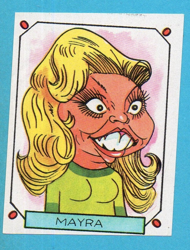 CARICATURAS 22-CROMOS ROS 1987-Figurina n. 196-MAYRA-RECUPERATA