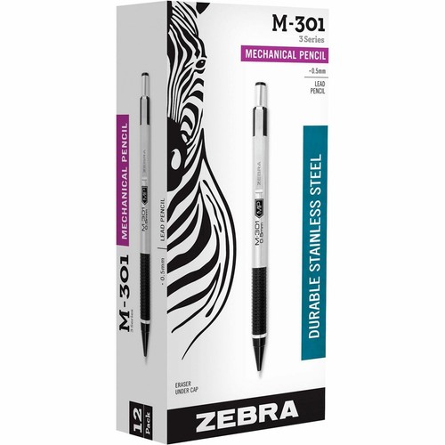 Zebra Pen M-301 Mechanical Pencil - 0.5 Mm Lead Size - Black Barrel - 1 Each - Afbeelding 8 van 8