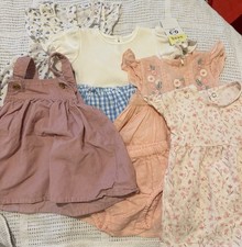 Bundle of 5 Baby Girls Dresses 0-3 Months | Floral, Gingham Corduroy