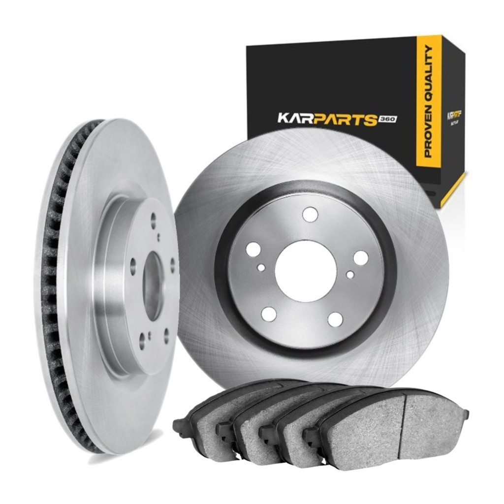 For BMW i8 2014-2020 Brake Set Rear | Cast Iron | 1-Pc Constr. | Plain Style