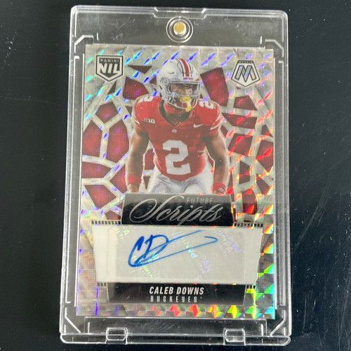 Caleb Downs #FSC-CDS 2025 Panini Mosaic Future Scripts card
