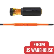 Kleiɳ Toσls 32293 Flip-Blade Insulated Screwdriver, 2-in1, Ph Bit #2, Sl Bit