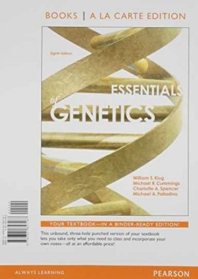 Essentials of Genetics, Books a - Loose Leaf, by Klug William S.; - Acceptable