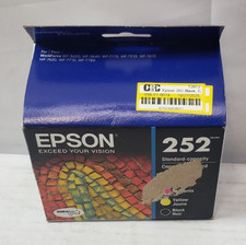 Epson 252 4-Pack Ink Cartridges Black/Cyan/Magenta/Yellow Exp 4/27