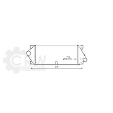 Ladeluftkühler für Mercedes-Benz M-Klasse ML 270 CDI Bj.99-05