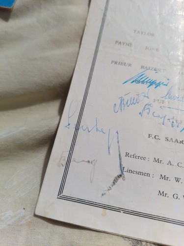 Liverpool V Saarbrucken 8/5/1951 Festival Of Britain Multi Autographed (17 - Picture 9 of 15