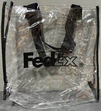 Vintage Memorabilia Fedex Ground Clear Lunch Tote Bag Travel Deluxe Sports Golf
