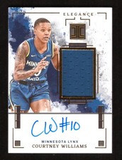 2025 Impeccable WNBA Courtney Williams Elegence Jersey Auto 22/49 Lynx