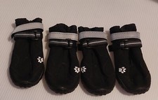 4 Pcs Waterproof Pet Dog Rain Boots Adjustable Booties Anti-slip Reflective