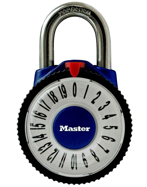 MASTER LOCK 1588D LARGE MAGNIFIED NUMBER COMBINATION LOCKER PADLOCK