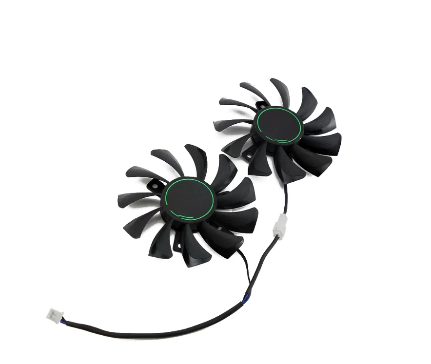 pair Fans Cooler Fan For MSI GTX1650 GTX 1650 SUPER VENTUS XS  HA8010H12F-Z 75MM - Image 3 of 4