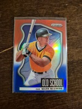 2022 Panini Prizm Mark McGwire Oakland Athletics Old School Red White Blue