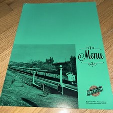 Vintage CHICAGO NORTHWESTERN RAILROAD Blank Menu Cover Bi-Level 400 - Milwaukee
