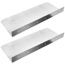 2Pcs Stainless Steel Sink Splashback Kitchen Sink Anti-splashing Guard Plate New