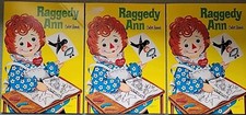 3 1970 Raggedy Ann Coloring Books