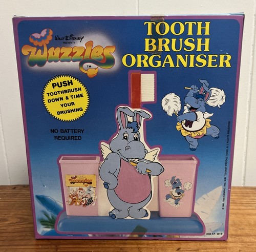 Raro Organizador de Cepillo de Dientes Disney Wuzzles 1986 Hasbro ¡Nuevo en Caja Sellada! - Imagen 4 de 10