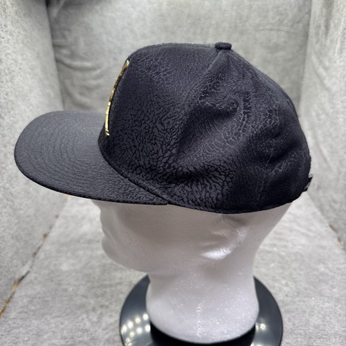 jordan jumpman snapback hat Youth Adjustable Cap Black Gold Logo Pro Ingot Metal - Picture 2 of 8