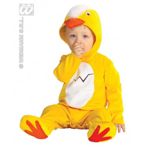 COSTUME PULCINO BAMBINO 1/2 ANNI 12/24 MESI