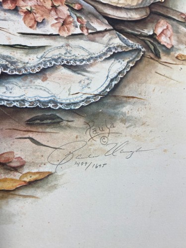 "Tè, rose e romanticismo"" di Paula Vaughan." Stampa edizione limitata, firmata. - Foto 3 di 4