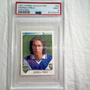1997 Panini Calciatori Soccer Stickers #80 Andrea Pirlo PSA 9 MINT