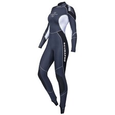 Open Box ScubaPro 0.5mm Profile Steamer Womens Wetsuit - Black/Gray/White 3XL
