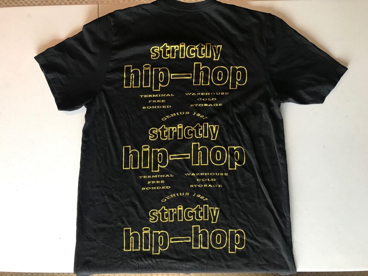 World's Greatest Deejays Genius 1997 Strictly Hip-Hop Black T-Shirt Size:  Lrg
