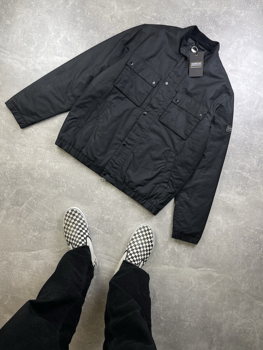 Barbour International NWT Motorcycle Black Wax Biker Jacket Barbour International NWT Motorcycle Black Wax Biker Jacket