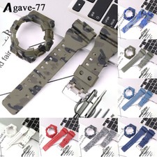 Rubber Strap Watch Bezel Case Cover For Casio GA700 GA-700 Protection Watch Band