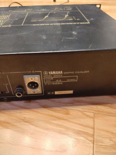 Yamaha Q2031A Dual Channel 31 Band Graphic Rack Mounted Equalizer Good From JP - Picture 6 of 6