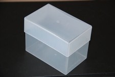 Double Height Clear Business Card Boxes Plastic Holders Craft Container
