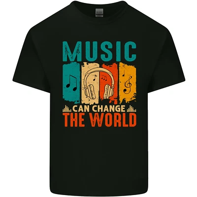 La Musique Peut Changer Le Monde T-Shirt En Coton Pour Homme - Photo 1/4
