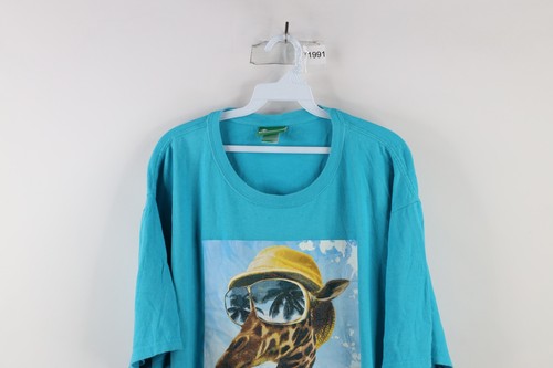 Vintage LRG Lifted Research Group Mens 3XL Distressed Giraffe Hip Hop T-Shirt - Picture 2 of 10
