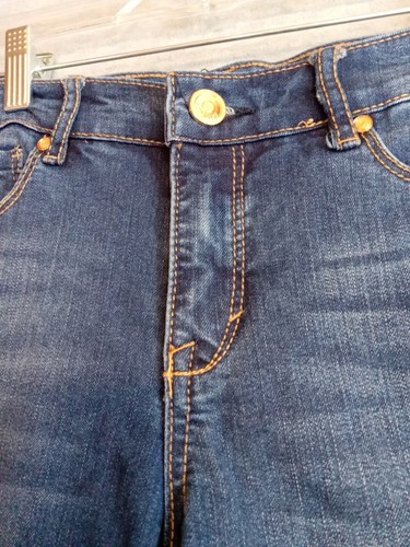 Code Bleu Women's Jeans Size 8 Missy 30" W 23" I Pockets Studds Maya Straight - Picture 5 of 7