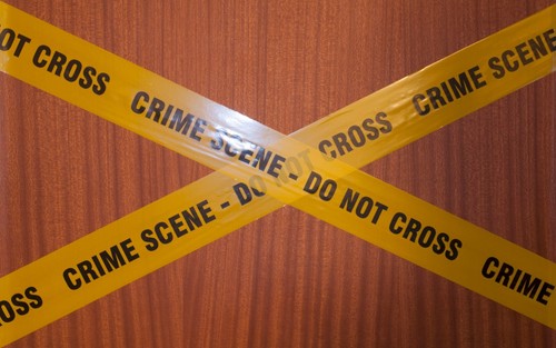 Prank barrier tape x 10m - CRIME SCENE - DO NOT CROSS - 第 1/2 張圖片