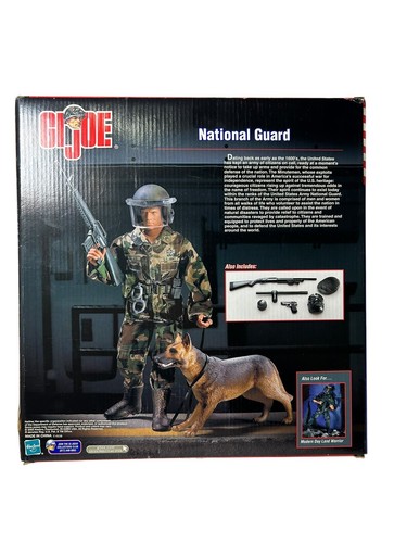 GI Joe 12" National Guard Classic German Shepherd 2002 New In Box - Picture 2 of 2
