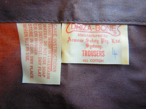Driza-Bone Australia New Vintage Brown Oilskin Waterproof Riding Pants - Medium - Picture 8 of 18