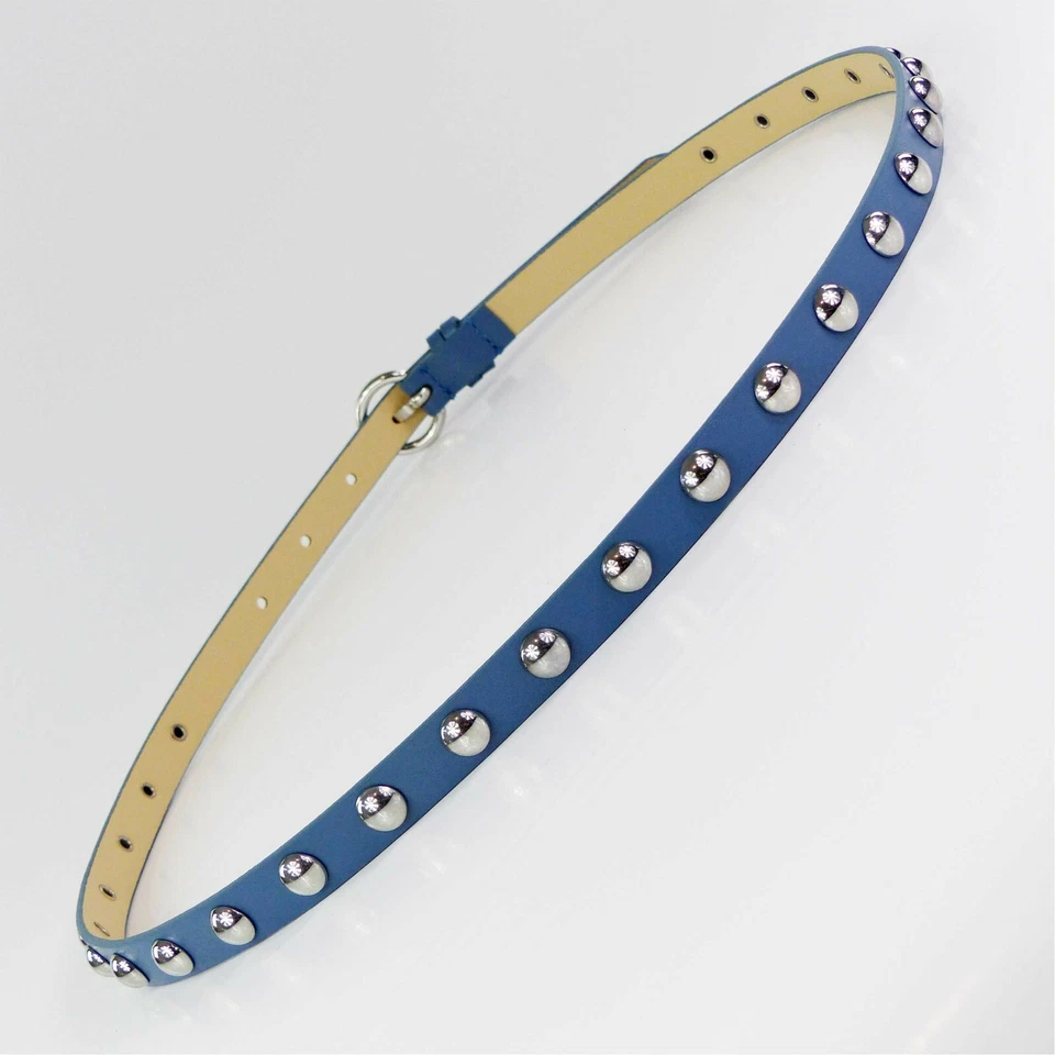 Guess Gürtel Damen Gürtel Blau schmal modisch mit Nieten NEU - Bild 4 von 4