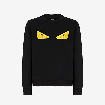 Fendi Hoodie - Black w. Yellow Logo Print » ASAP Shipping