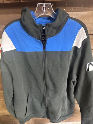 Mass Effect Andromeda Mens Loot Gaming Full Zip Hoodie Gray 2XL Logo Patch