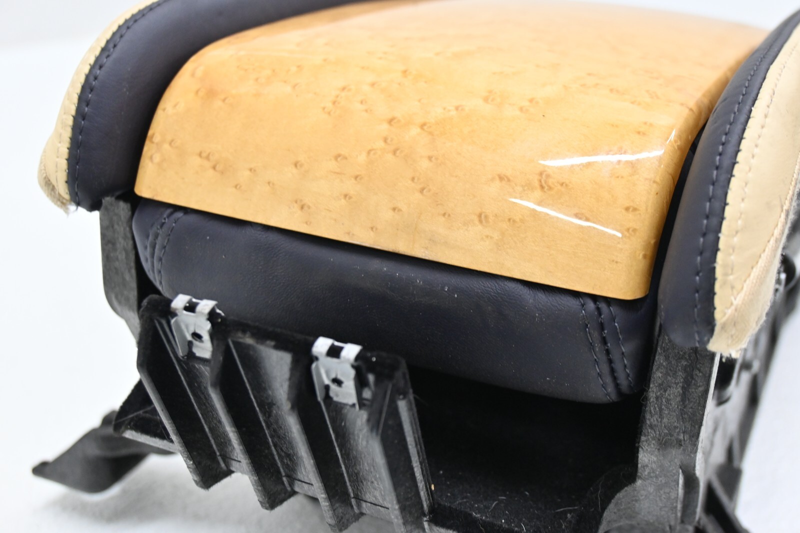 ⭐ 06-12 Bentley Continental Rear Center Console Arm Rest Wood Trim Cover Oem