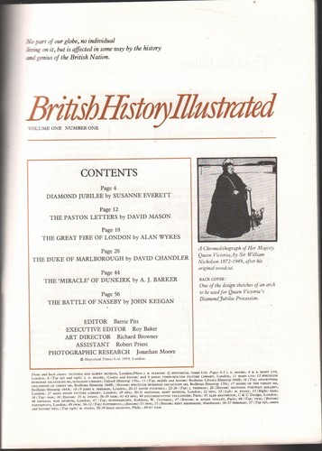 British History Illustrated Vol 1 #1 1974 Queen William Nicholson 082820AME - Picture 2 of 2