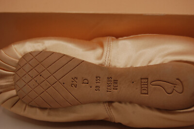 NIB Bloch Ballet Tensus Demi Pointe Shoes $88.50 S0155L pink satin 2.5 D Not Ret